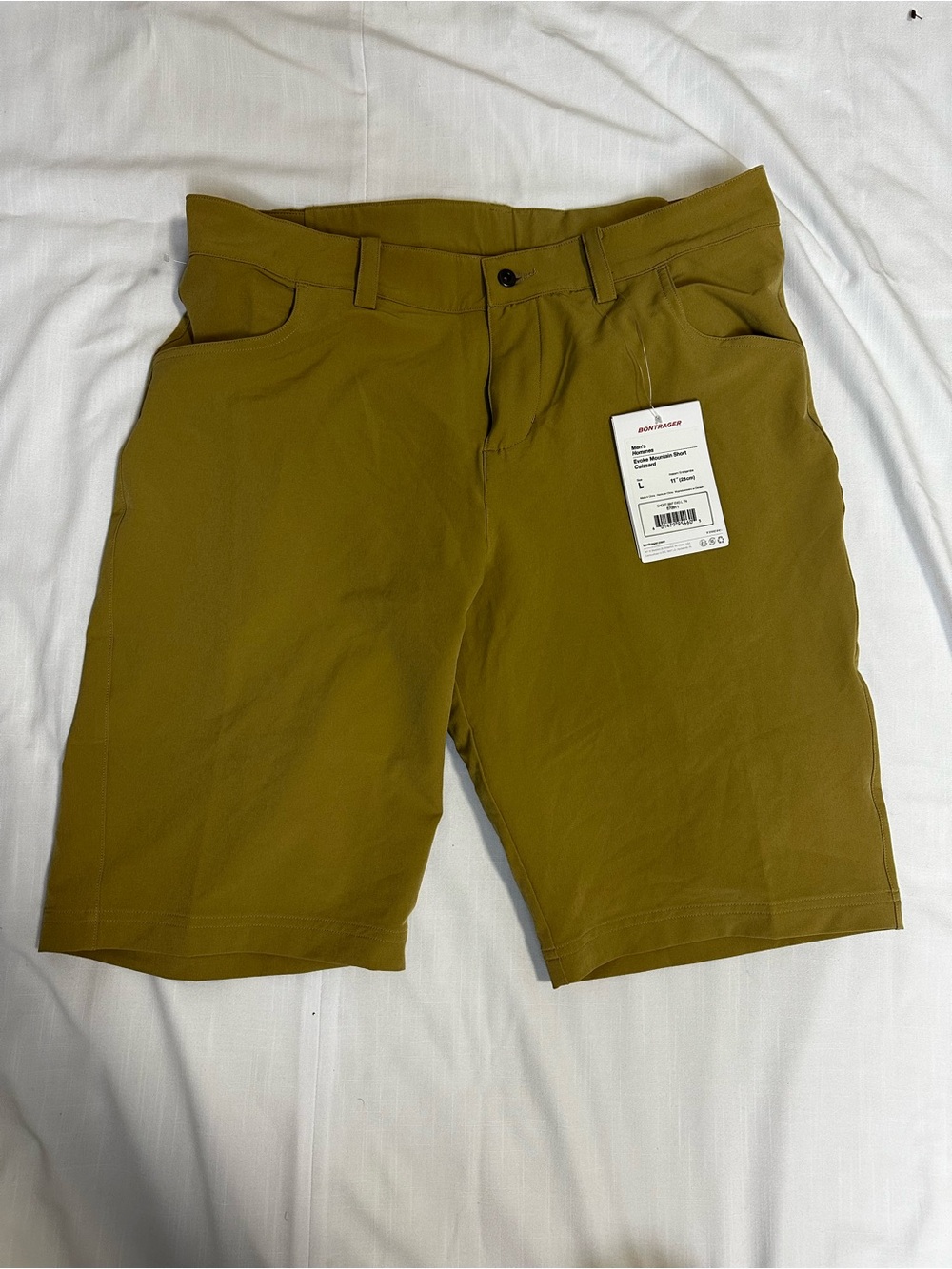Bontrager Evoke Mountain Men's L 34 Brown Cycling Shorts 4-Way Stretch Zip
